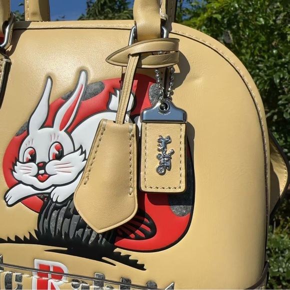 NWT COACH Revel Bag 24 with White Rabbit Print CG290 - Picture 3 of 10